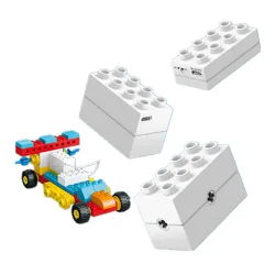 Electric Motor Power Engine for Large Tech Axle Gear Building Blocks Compatible Charging Battery Part