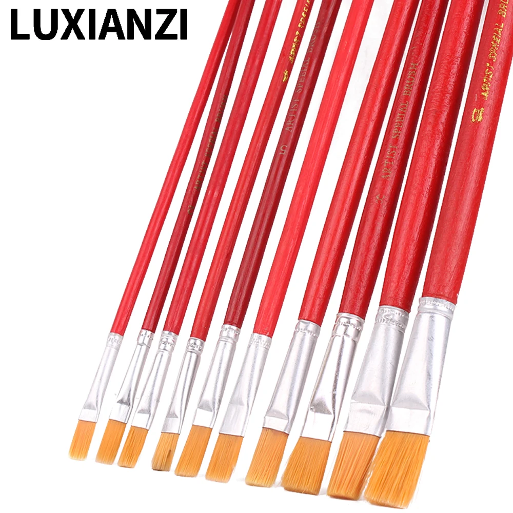LUXIANZI 10PCS kit di spazzole per pulizia antistatiche piccole spazzole in Nylon per telefono Computer BGA PCB riparazione strumento di lavoro spazzole per spolverare