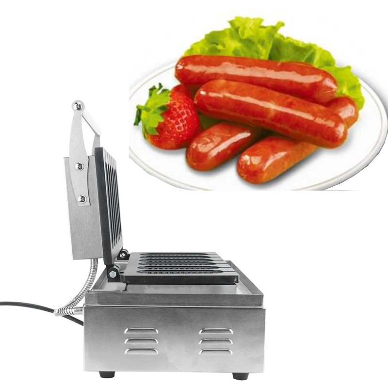 

Commercial Muffin Waffle Maker Corn Hot Dog Machine French Hot Dog Making Machine Hot Dog Waffle Baker Machine 110V/220V 1500W