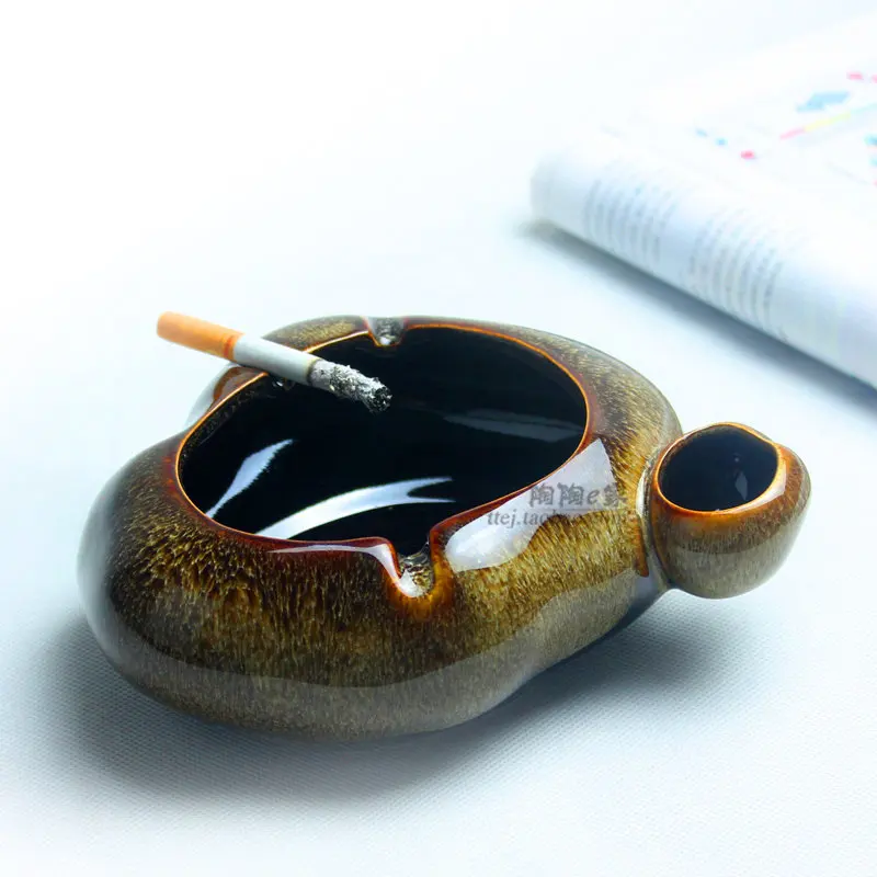 

Модная китайская пепельница большая креативная Персонализированная Подарочная керамическая пепельница Европейский ретро дом