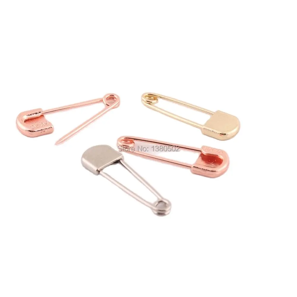 

30pcs/lot Metal 35mm Rose Gold /Gold /Silver Color Safety Pins Brooch pins Sewing accessories