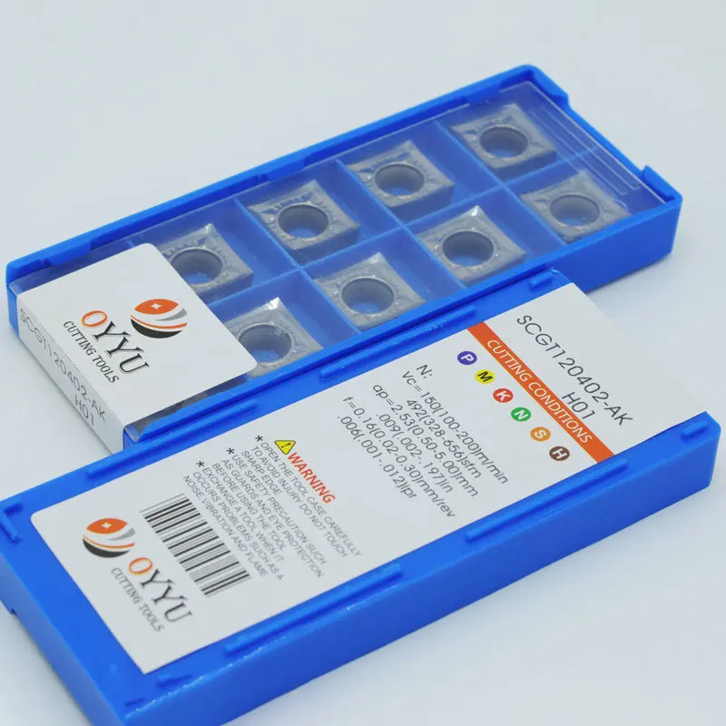 BEYOND SCGT09T302-AK H01 SCGT09T304 SCGT09T308 SCGT120404 SCGT120408 Aluminum Carbide Inserts Turning Tool CNC SCGT Lathe Cutter