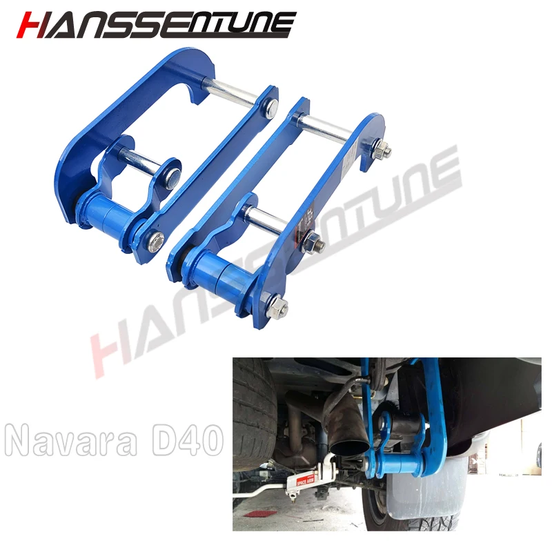 

HANSSENTUNE 4x4 Rear Suspension Spring extend 2" Double G-Shackle for NISSAN navara D40 2005-2014