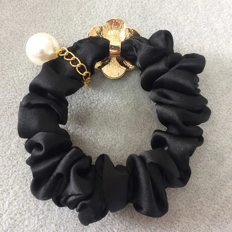 Kamelia Rumbai Ikat Rambut Mutiara Baru Mode Ikat Rambut Aksesoris Rambut Wanita