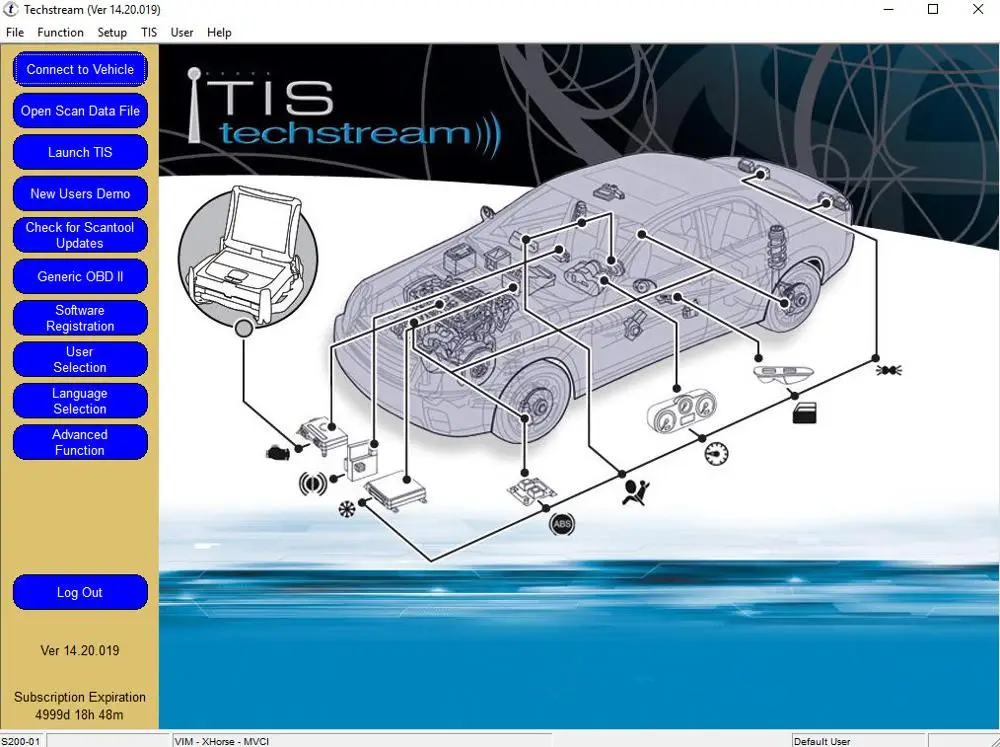 Newest MINI VCI V2.0.4 Real Firmware Upgraded V14.20.019 For Toyota TIS Techstream j2534 K-Line CAN-BUS FT232RL