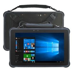 Tablet z gumowaną obudową PC 10.1 calowy Windows 10 Industrial 4TLE wersja standardowa z portem RJ45 ST11-W + bateria 8400mAh + stacja do ładowania