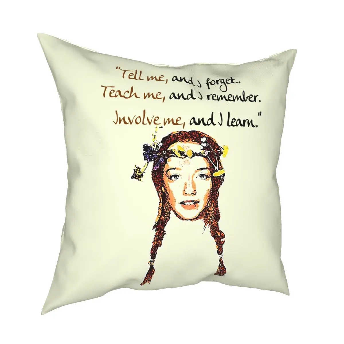 Anne Quote Anne With An E Pillow Case Home Decorative Cushions Throw Pillow for Sofa Polyester Double-sided Printing