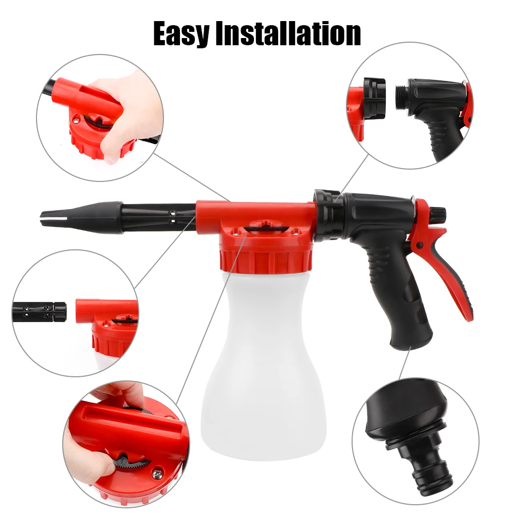 800ml Foam Washer Car High Pressure Gun Nozzles Snow Foamer Cleaning Washing Tool Soap Shampoo Sprayer Truck Auto Accessories