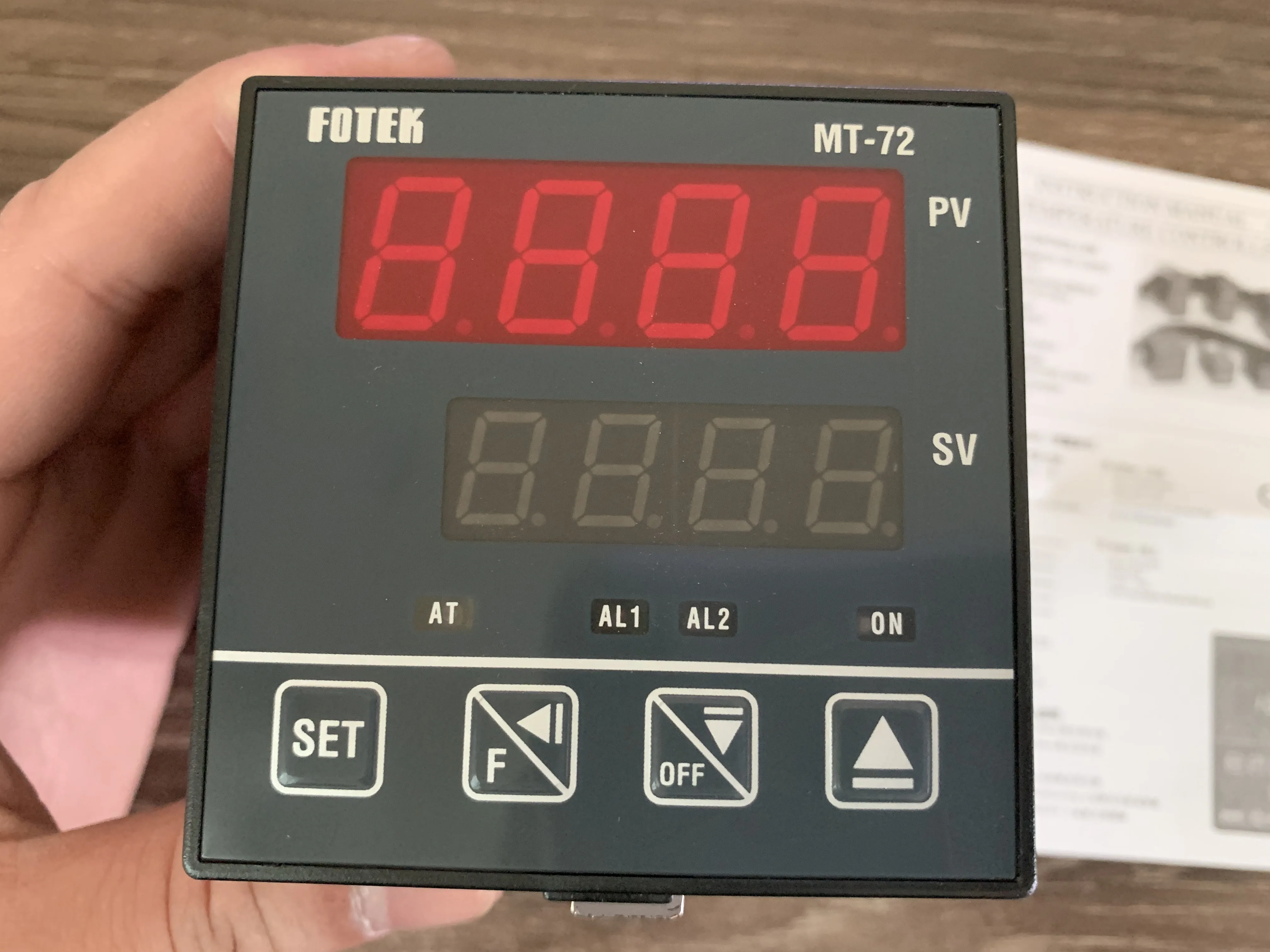 Imagem -02 - Original Genuíno Mt72-r Fotek Termostato Controlador de Temperatura de Taiwan