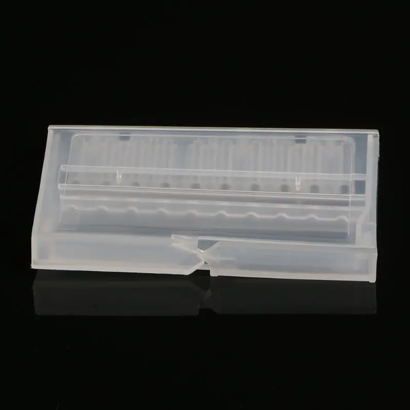 10 Holes Drill Bit Case Plastic Empty Storage Box Milling Cutters Holder K9FA