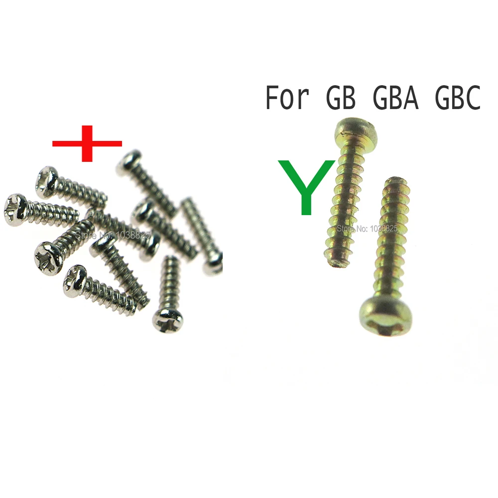 300 قطعة/الوحدة الصليب مسامير Y مسامير ل Gameboy ل GB GBA GBC لعبة وحدة التحكم شل غطاء حافظة + Y المسمار مثلث مسامير