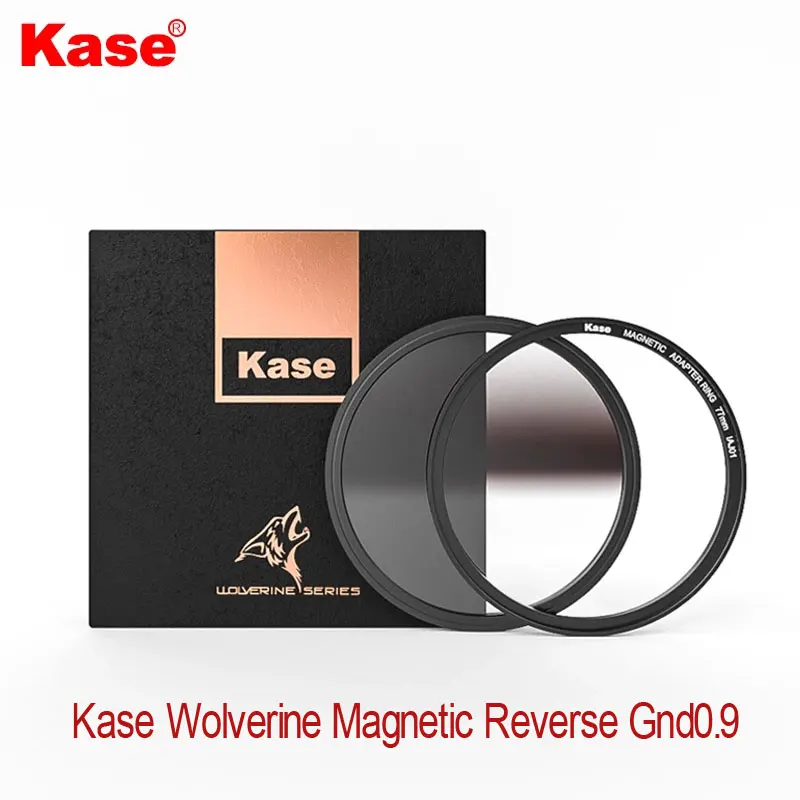 Kase Wolverine 마그네틱 중립 밀도 0.9 필터, 3 스톱 리버스 GND0.9 눈금, 77 82 95mm