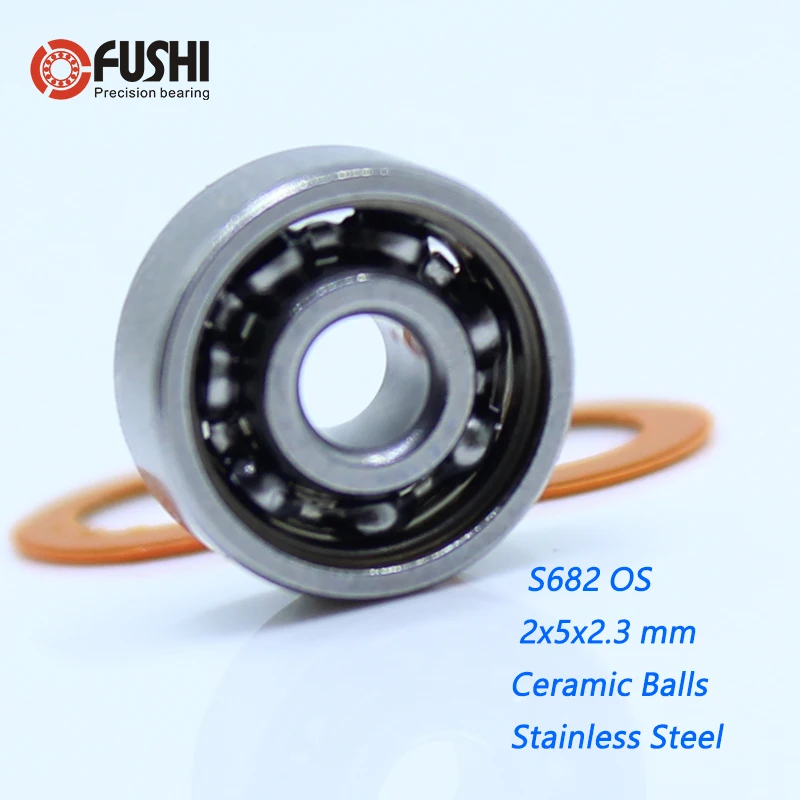 

S682 2OS Bearing 2x5x2.3 mm CB ABEC7 Stainless Steel Hybrid Ceramic Bearing DRY Ocean Fishing Reels 682 Ball Bearings S682C