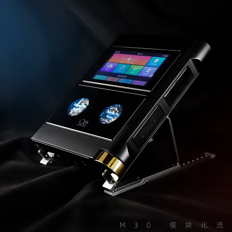 Shanling M30 AK4497EQ * 2 Leitor de streaming de desktop Hi-Fi modular sem fio DSD512 32Bit/768KHz com leitor de áudio de alta resolução OPA2211