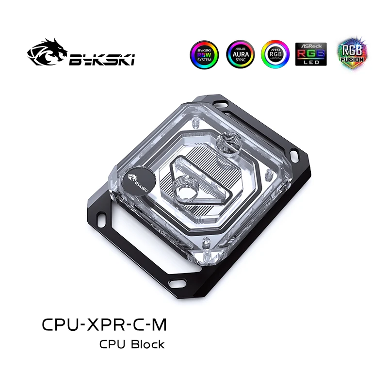 Bykski CPU Water Block Per INTEL LGA 1700 115X 2011 /AMD AM4 Ryzen 3/5/7/9 X470 X570, CPU di raffreddamento dell'acqua CPU-XPR-C-I / CPU-XPR-C-M
