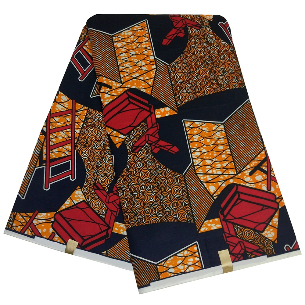 Tissus de cire gothiques de haute qualité, 6Yards par Lot, nouveau Design africain