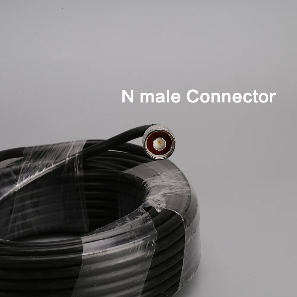 RG6 5D 20 미터 저손실 동축 케이블 50ohm N Male to N Male 커넥터 통신 동축 케이블, 휴대 전화 신호 부스터