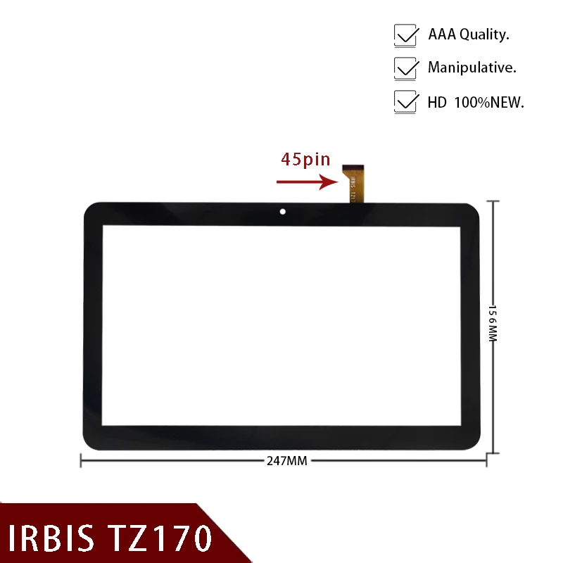 

New Touch Screen for 10.1" Irbis TZ170 TZ 170 TZ-170 Tablet Touch Sensor LTE MID Touch Digitizer Glass Repair Panel Tablets