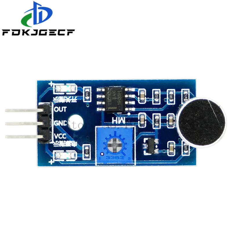 KY-037 Sound sensor module sound control sensor MAX4466 MAX9814 switch detection whistle switch microphone amplifier For Arduino