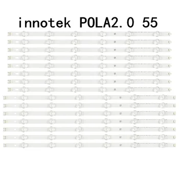 Bande lumineuse rétroéclairée à 12LED, 14 pièces, pour LG TV 55 pouces 55LN5400 55LN5200 INNOTEK POLA2.0 55 Innotek POLA 2.0 55 55la620v