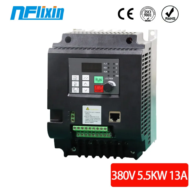 Imagem -02 - Vfd 380 4kw ac 380v 1. 5kw 2. 2kw 4kw 5. 5kw 7.5kw Unidade de Frequência Variável Fase Inversor do Motor Vfd do Inversor do Controlador de Velocidade