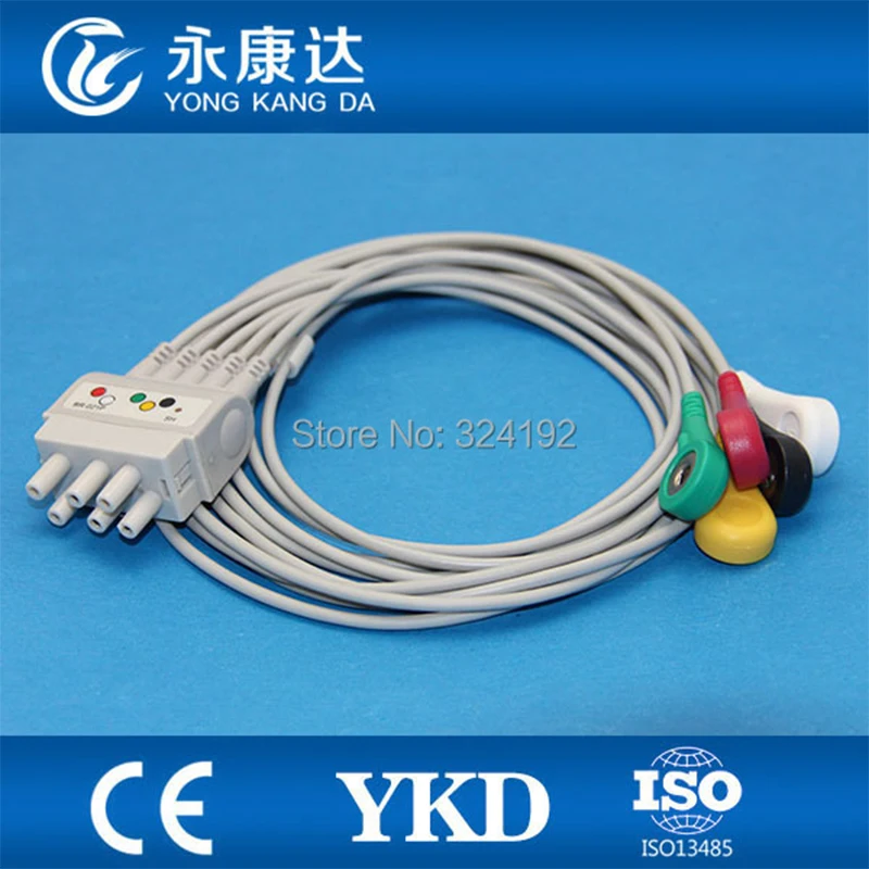 

compatible FOR Nihon kohden BR-021 Multi-link IEC/5 leads ECG cable and Snap leadwires with ce mark ,medical cable