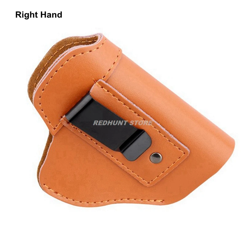 Linkes Taktisches Lederholster für Verdecktes Tragen Airsoft IWB Pistolenholster für Glck17 19 43/ Sig P365/ PX4 M9 9mm für die Jagd – Detail 8