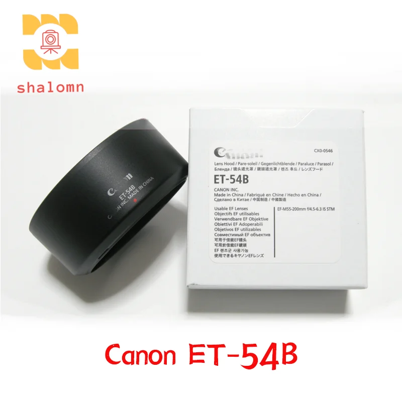 New Original Lens Hood 52mm For Canon ET-54B EOS M3 M10 EF-M 55-200mm 4.5-6.3 IS STM Lens