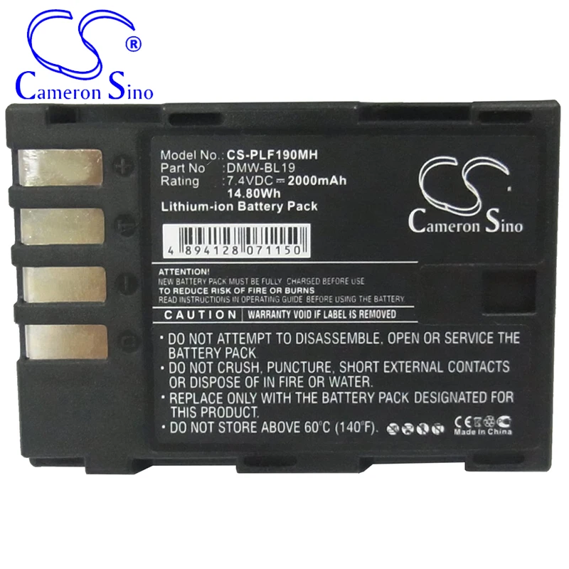 CameronSino Pin Cho Máy Ảnh Panasonic Lumix DMC-GH3 DMC-GH3A DMC-GH3AGK DMC-GH3GK Phù Hợp Với Panasonic DMW-BLF19 Kỹ Thuật Số Pin Máy Ảnh