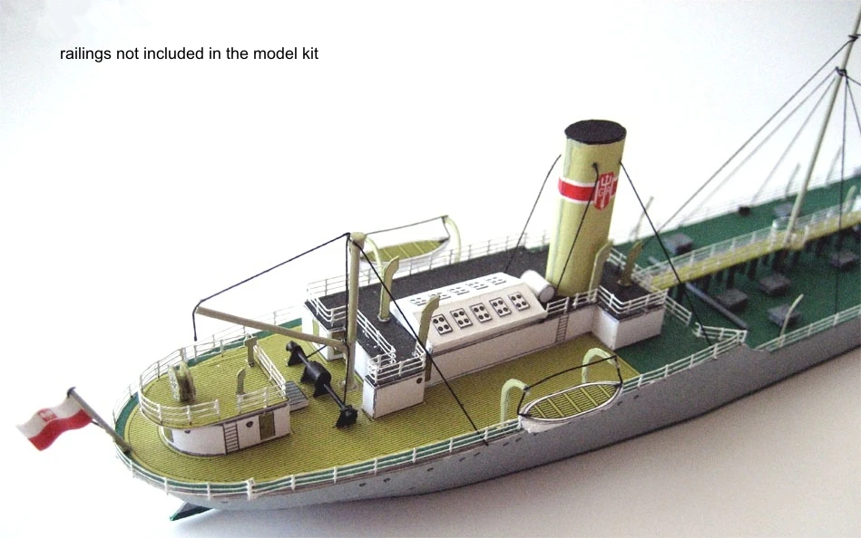 1:400 Skala Polandia Kapal Tanker Karpaty DIY Kerajinan Kertas Model Kit Mainan Buatan Tangan Teka-teki