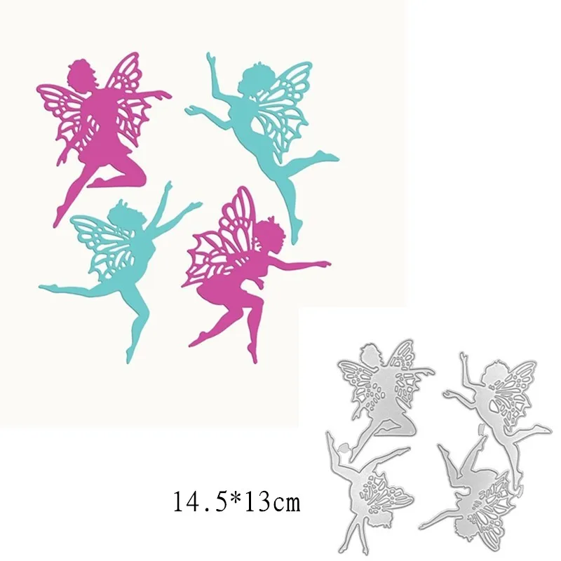 ZENRA Dancing Angel Metal Cutting Die Stencils Stencils Decorative Embossing DIY Paper Card Making Scrapbook