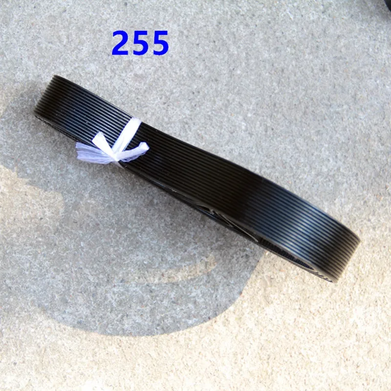 1Pc Universal Belt for 255 Aluminum Sawing machine 355 MITRE SAW Transmission Triangle Polyurethane Rubber Belt White / Black