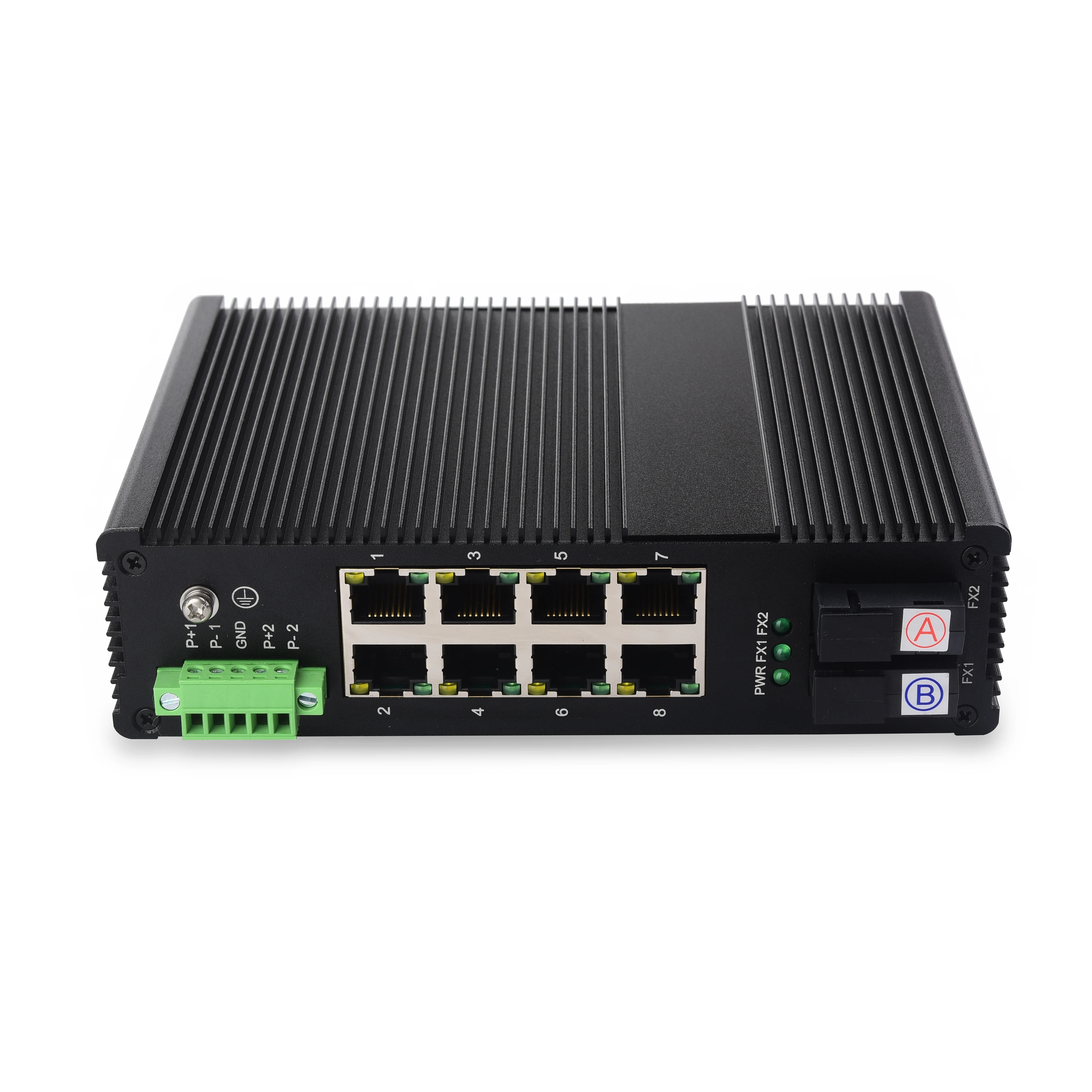 

10 Ports POE Industrial Gigabit DIN-Rail Network Unmanaged Switch For Outdoor IoT Citywide Surveillance Transportation