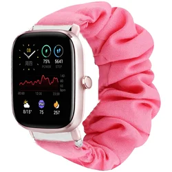 Scrunchie bracelet For Amazfit GTS/2/2e/GTS2 Mini/GTR 42mm/47mm/GTR2/2e/strato solo Loop belt correa Amazfit bip strap 20/22mm