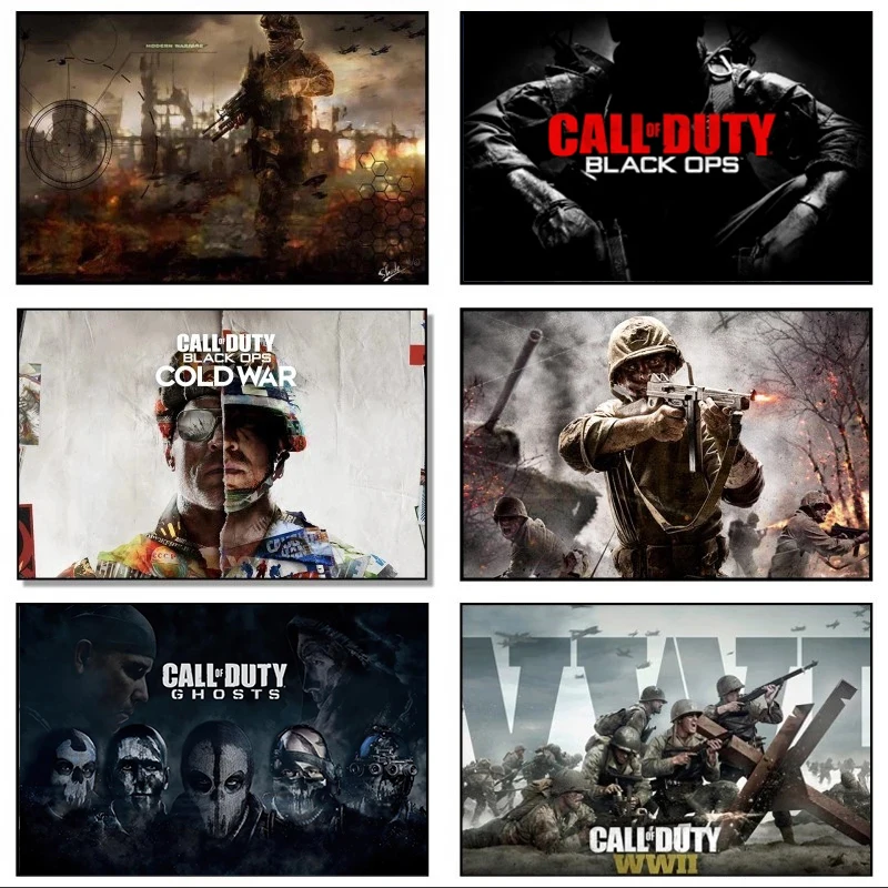 Call of Duty Video Game Modern Canvas Painting Posters and Prints Wall Art Pictures for Living Room Bedroom Home Decor Cuadros