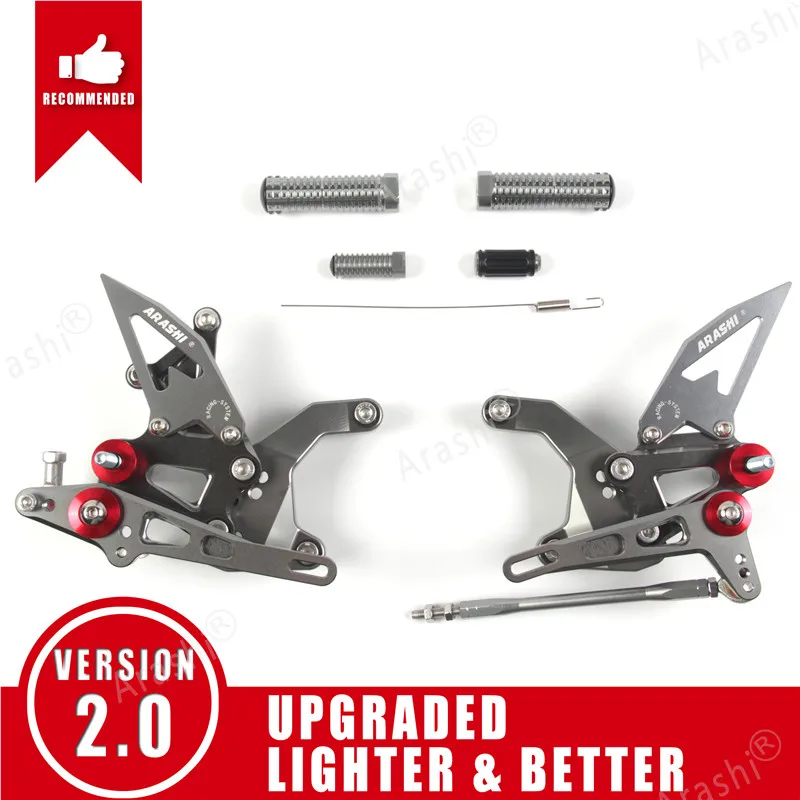 Arashi Voor KAWASAKI Z900 ZR900 2017-2019 CNC Motorfiets Verstelbare Voetsteun Achtersets Race Voetsteunen Z-900 ZR-900 2018 2019 - afbeelding 1