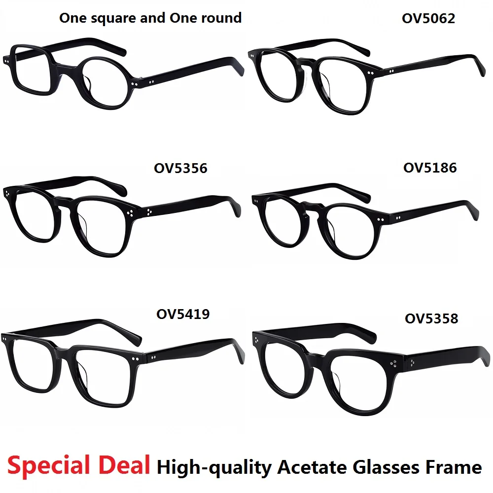 

Special Deal Brand High Quality Acetate Prescription Glasses Frame Men Eyeglasses Eyewear Women Frames Optical Reading Myopia