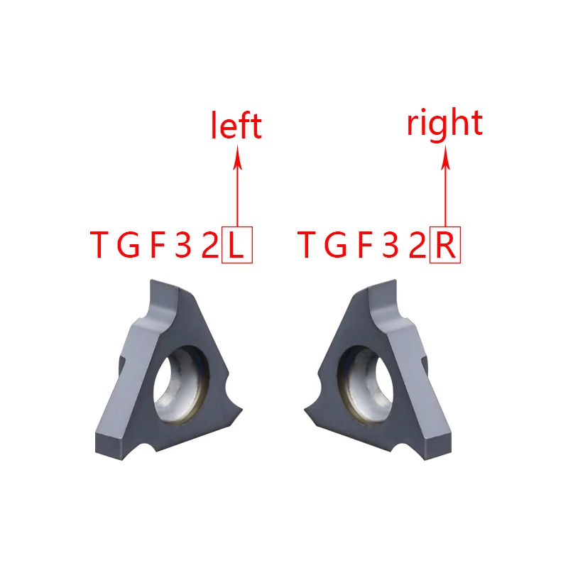 10PCS TGF32R/TGF32L 033/075/100/120/150/155/160/165/200/210/250/275/280/300 CNC Lathe Tool Shallow Grooving Carbide Insert