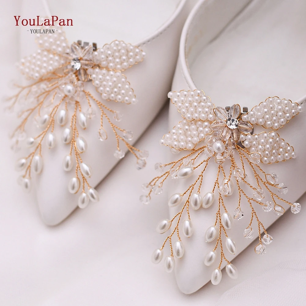 

YouLaPan 2pc Silver Golden Bride High Heel Decoration Shoe Clip Silver Crystal Women Shoe Clip Diy High Heel Decoration X15