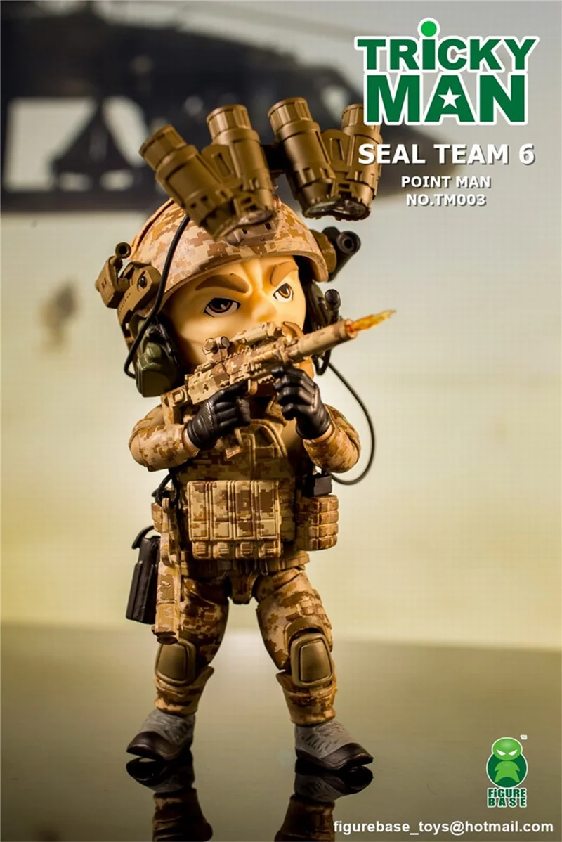 For Sales 5 Inches Mini Figure FigureBase TM003 Trickyman Seal Team 6 Point Man Figure for Children Boys Collection Gift