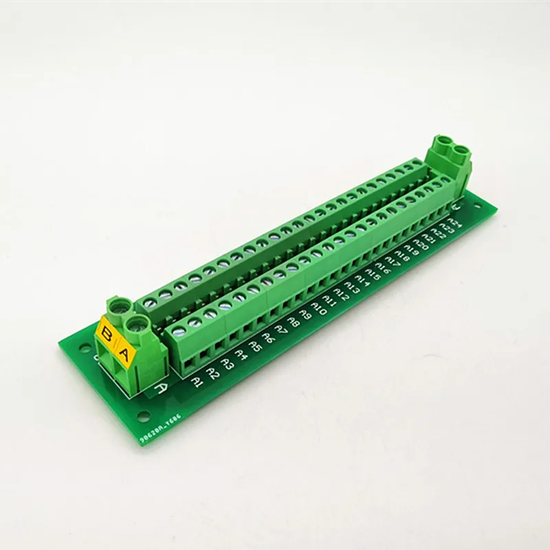 30A/300V 2*24 Screw Terminal Distribution Module. Can Support multiple Module Expansion Connections.