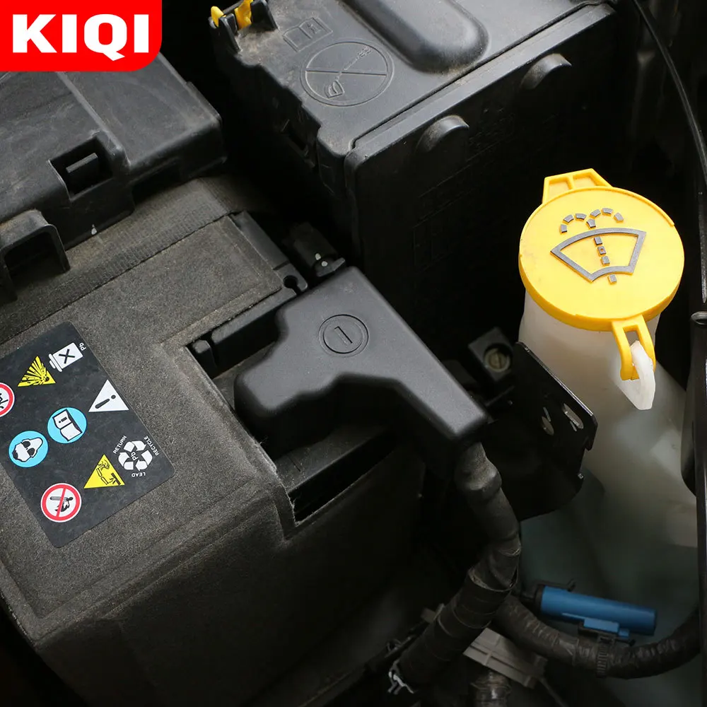 KIQI ABS Car Accessories for Jeep Compass MP 2017 - 2021 Interior Battery Anode Negative Electrode Protector Cover Covers Cap