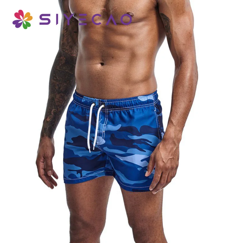 Swimming Pants For Men Camouflage Sexy Underwear Men Boxer Shorts Running Surfing Sports Beach Shorts Quick Dry Mens Underpants