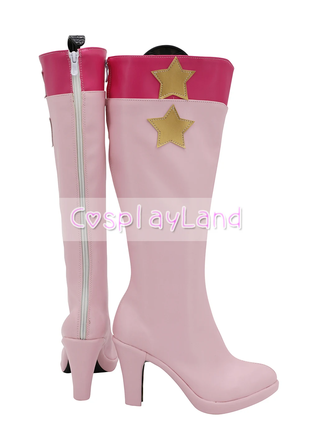 Idolish7 Magic Girl Kokona Cosplay Laarzen Schoenen Roze Vrouwen Hoge Hak Schoenen Kostuum Aangepaste Accessoires Halloween Party Schoenen