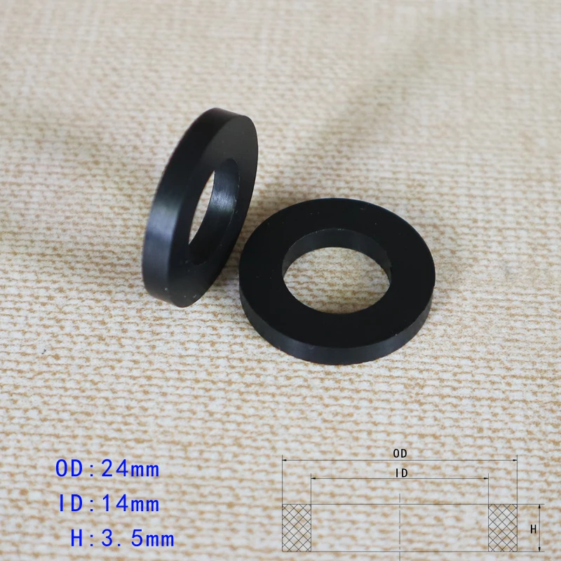 100pcs Black 1/2\