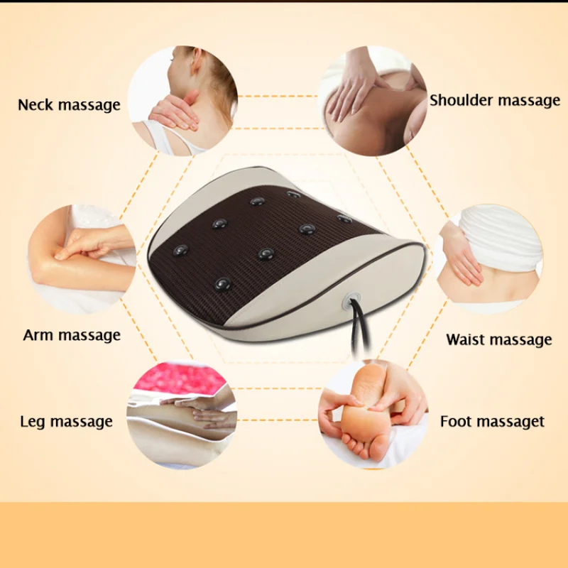 Moxibustion Back Massager Acupuncture Back Pain Lumbar Massage Pad Waist Body Heating Relaxation Instrument Physiotherapy Tool