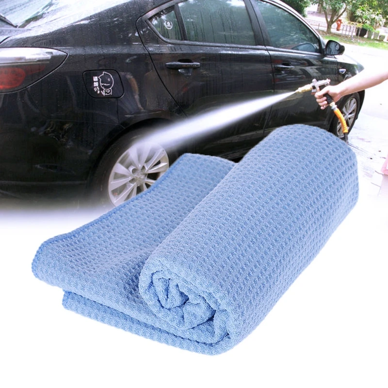 Large Microfiber Car Washing Towel Super Absorbent Cloth Premium Waffle Weave