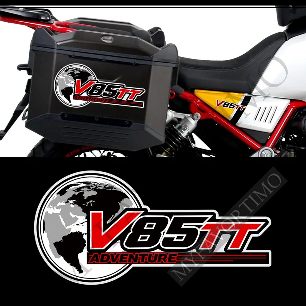 2019 2020 2021 For Moto Guzzi V85TT V 85 TT Tank Pad Protector Stickers Decal Luggage Emblem Logo Cases Trunk 2022