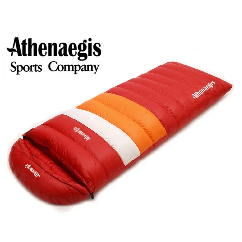 Athenaegis Ultralight Goose Down 600g/800g/1000g Filling Envelope Breathable Lazy Sleeping Bag