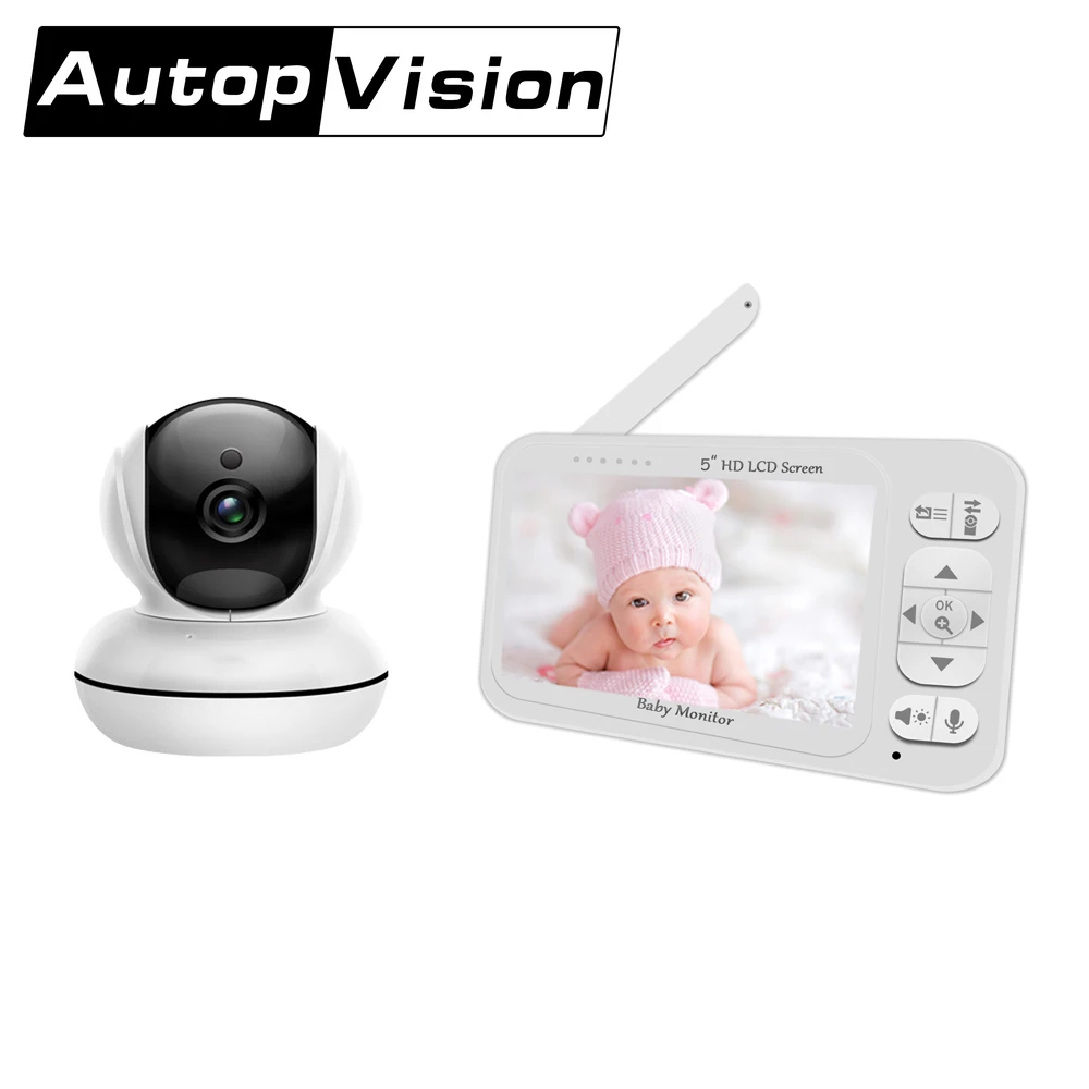 

Baby Monitor 5inch Mini Nanny Babysister Camera Two Way Intercom 720P 2.4GHz Nanny Camera Baby Crying Alarm Voice Monitor